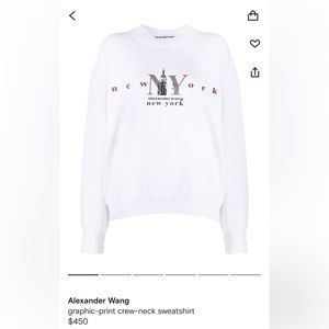 Alexander Wang graphic-print crew-neck sweatshirt